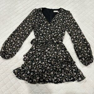 Altar'd State Black Floral Dress